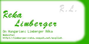 reka limberger business card